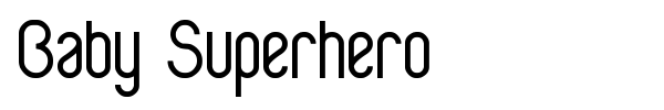 Baby Superhero font preview
